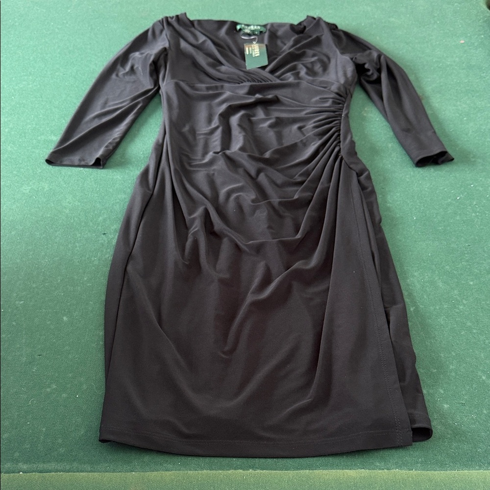 Rugby Ralph Lauren Black Long Sleeve Dress. CAJA # 1B